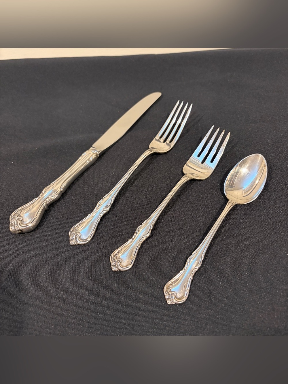 Rose Cascade by Reed and Barton Sterling Silver Regular Place Setting(s) 4pc